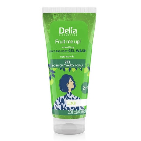 Delia face and body gel wash 200 ml lime