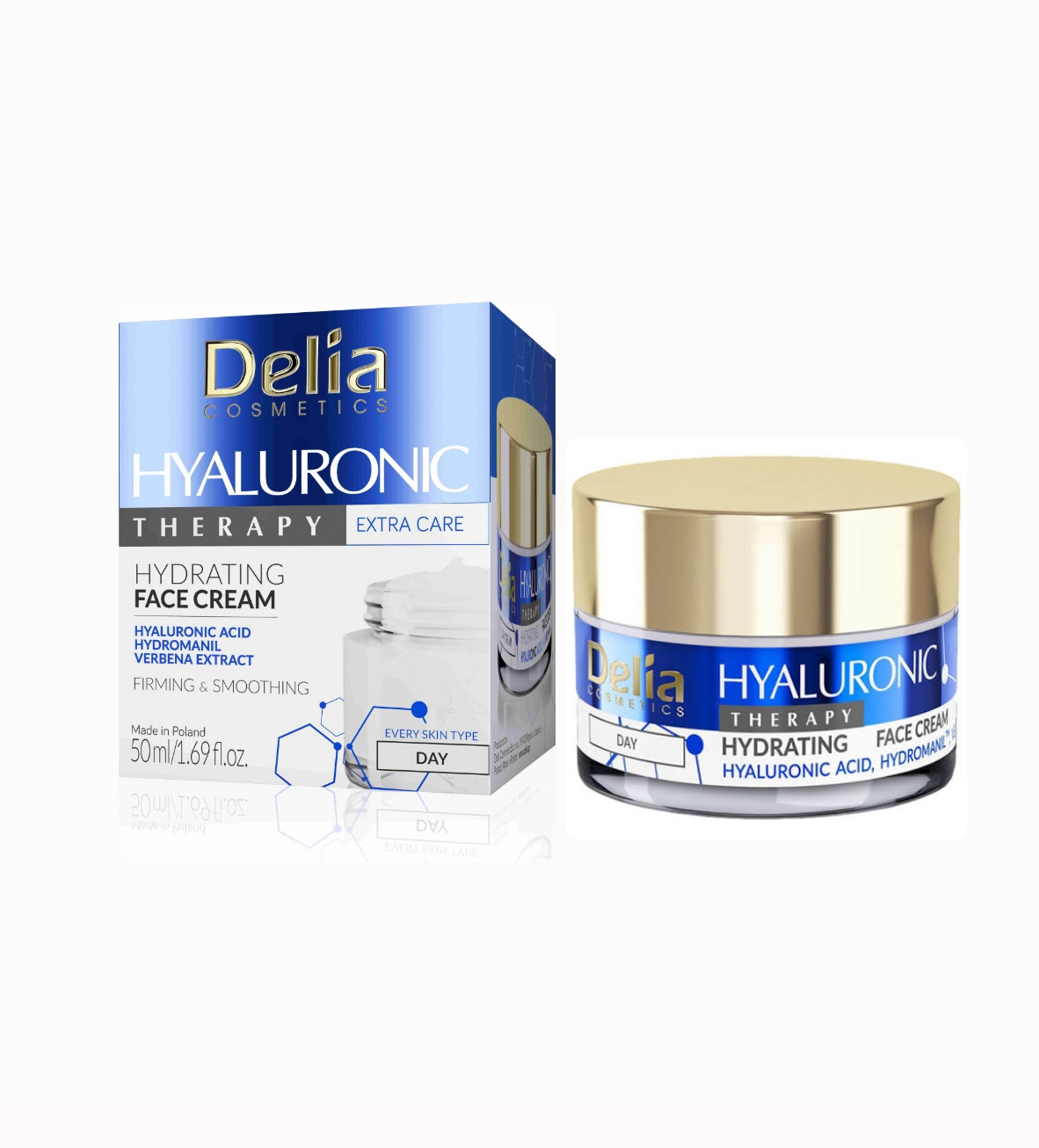 Delia hyluronic therapy cream day blue 50ml