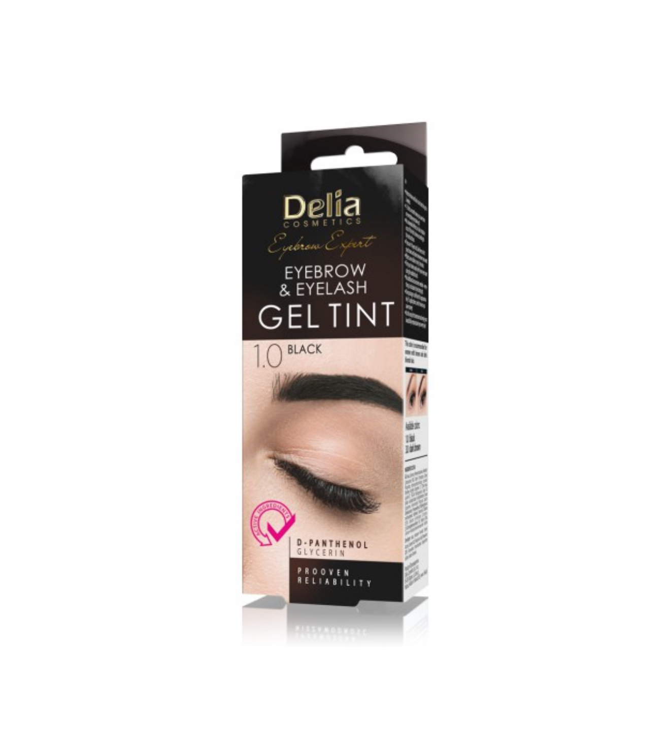 Delia eyebrow and eyelash tint gel black 15 ml