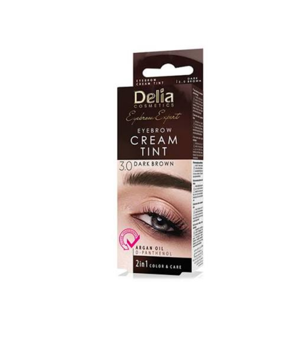 Delia color cream for eyebrow dark brown 15 ml