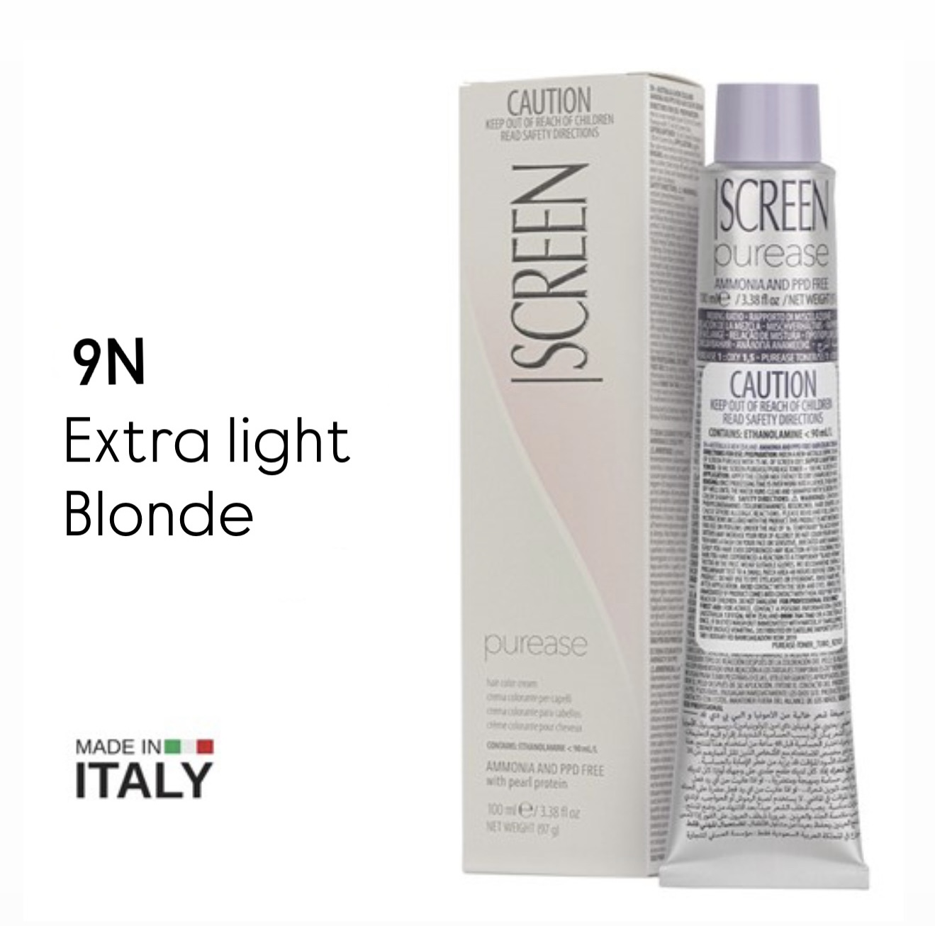 Screen purease color cream 9n extra light blonde