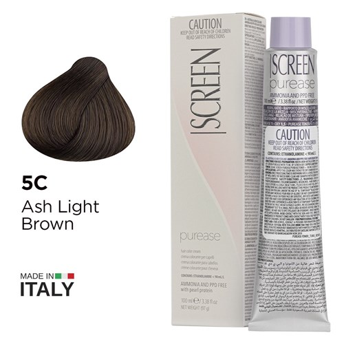 Screen purease color cream 5c ash light brown