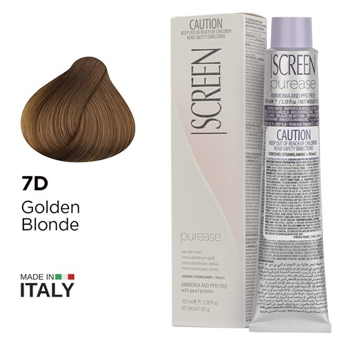 Screen purease color cream 7d golden blonde