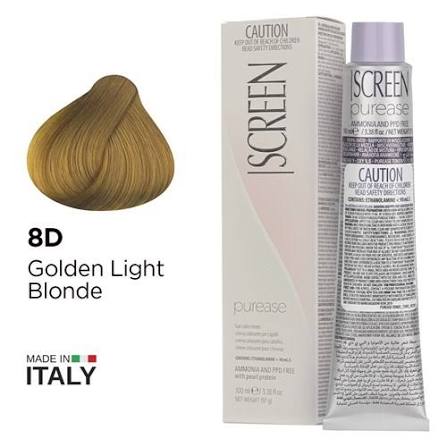 Screen purease color cream 8d golden light blonde