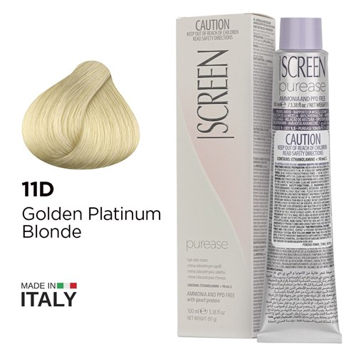 Screen purease color cream 11d golden platinum blonde