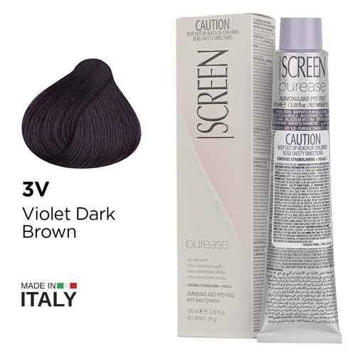 Screen purease color cream 3v violet dark brown