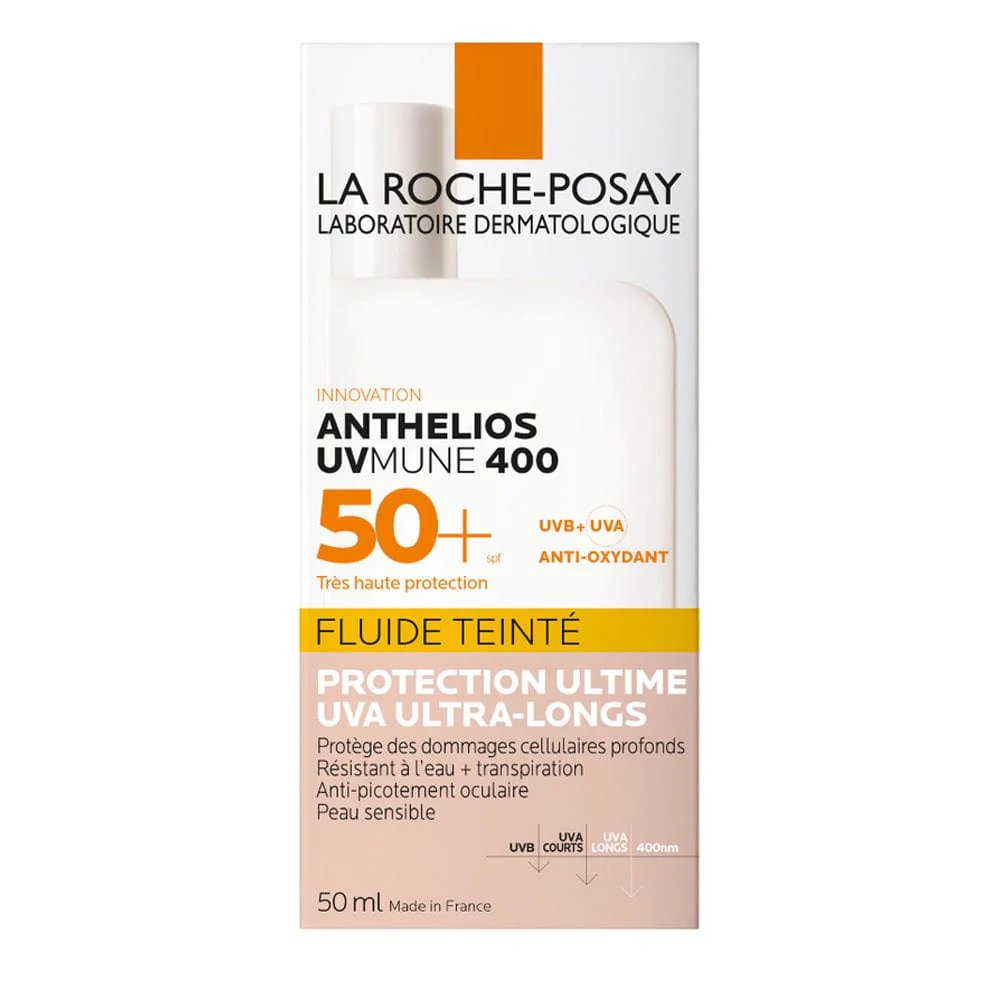 La roche-posay anthelios uvmune 400 tinted fluid sunscreen spf 50+