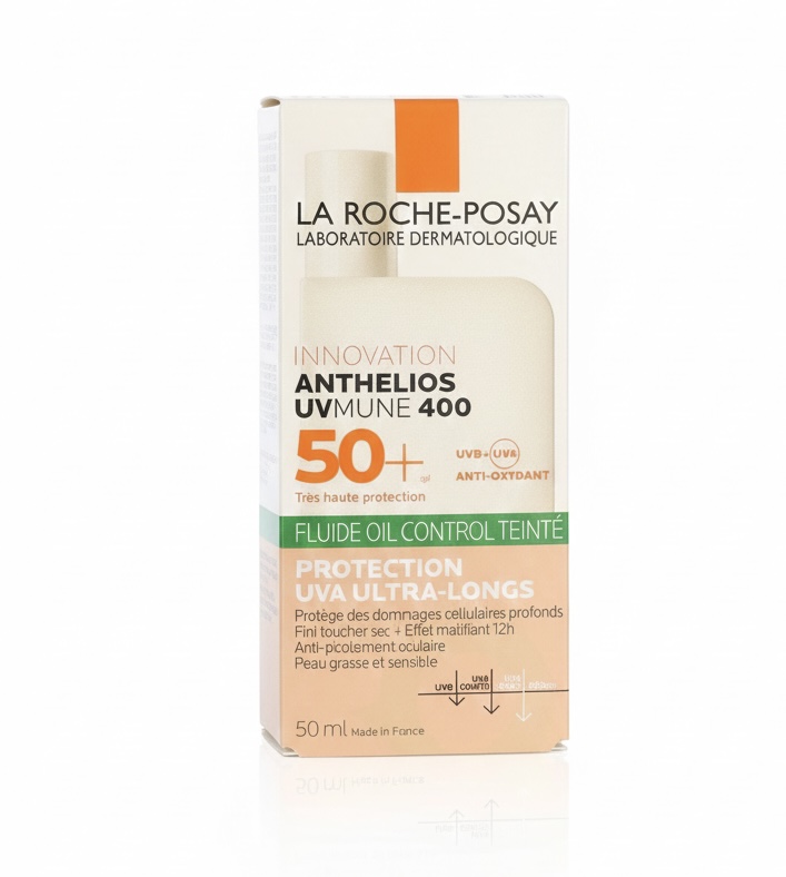 La roche posay anthelios uvmune 400 fluide oil control tinted spf50+ 50 ml