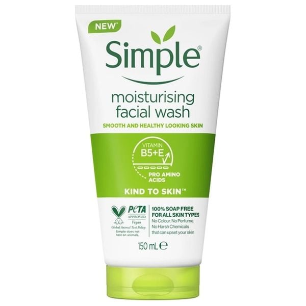 Simple moisturising facial wash 150 ml