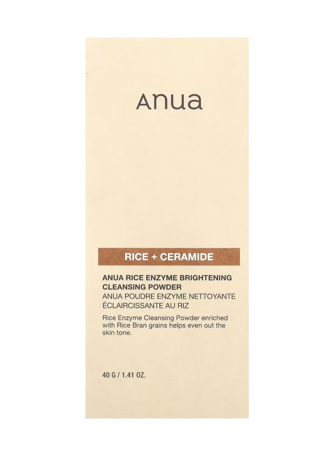 Anua rice enzyme brightening cleansing powder 40gram